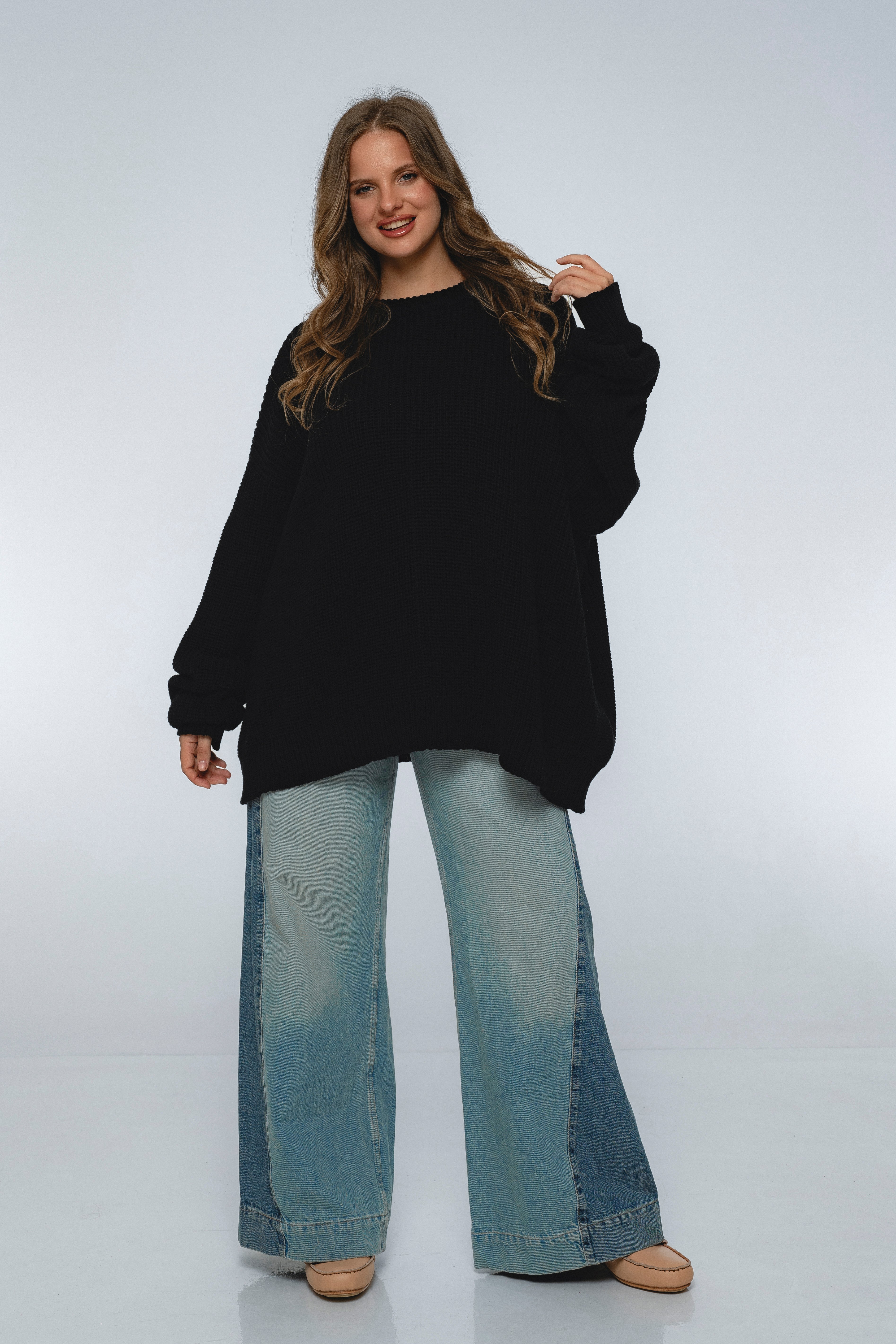 Cloud Nine Long Sleeve Cotton Sweater