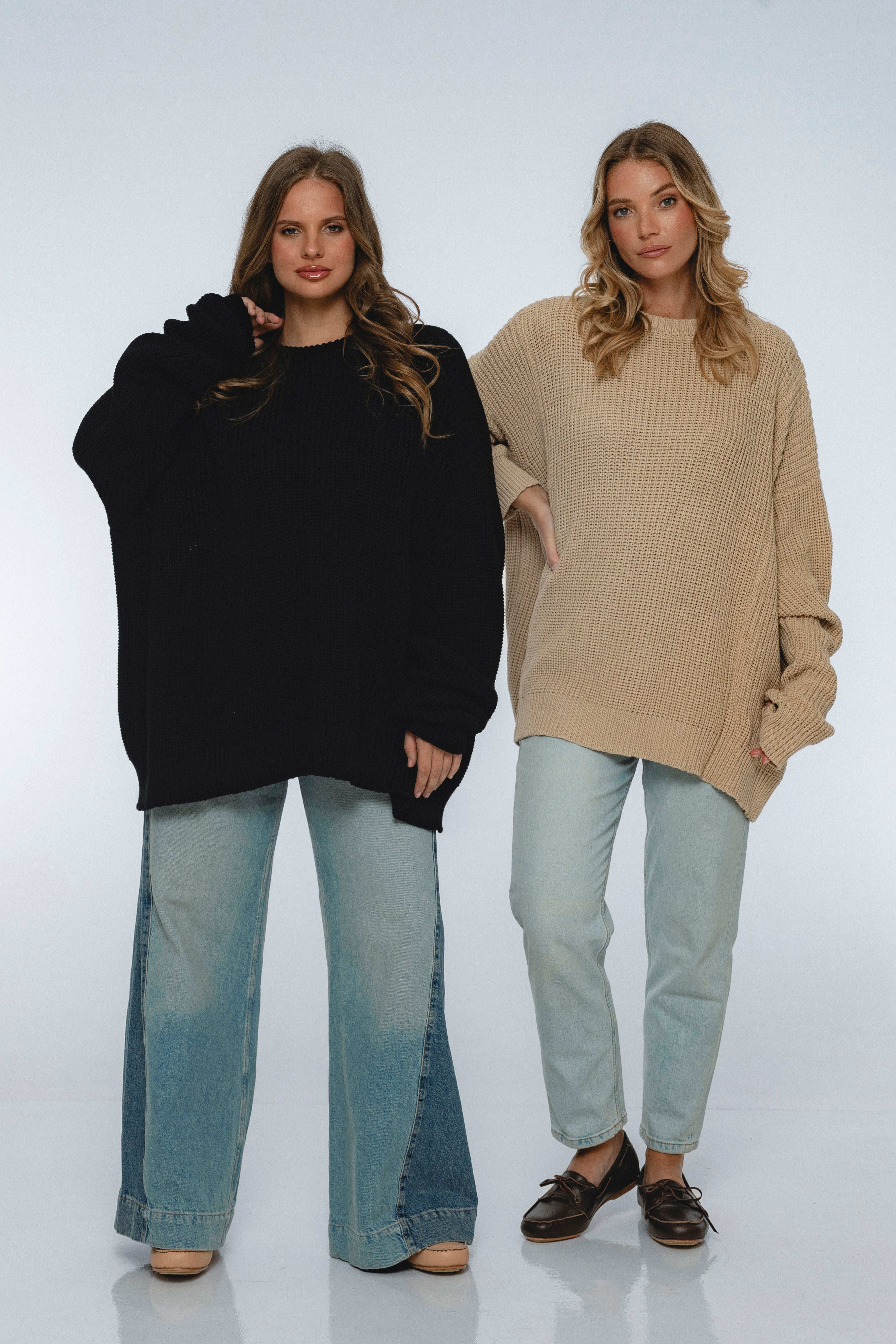 Cloud Nine Long Sleeve Cotton Sweater