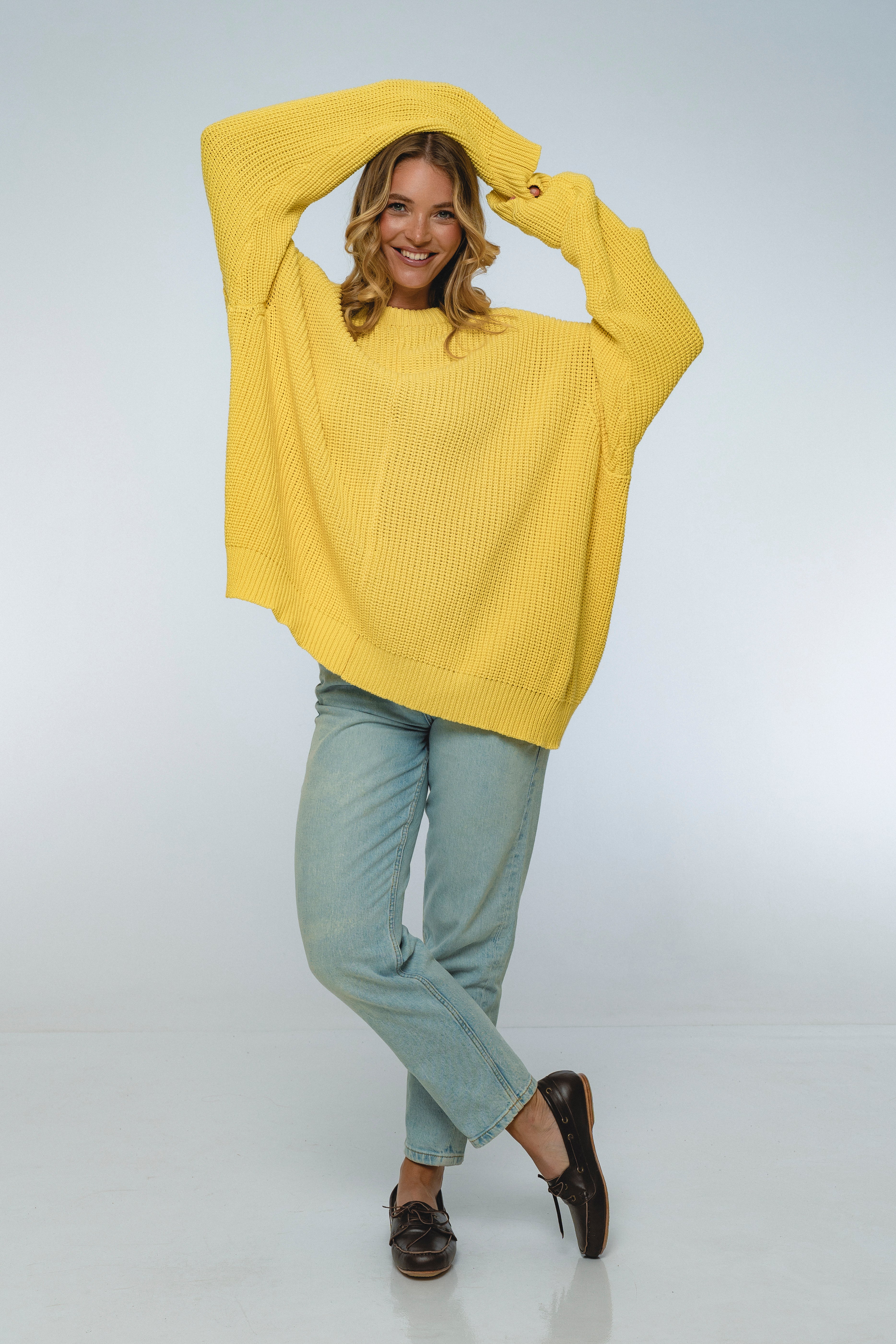 Cloud Nine Long Sleeve Cotton Sweater