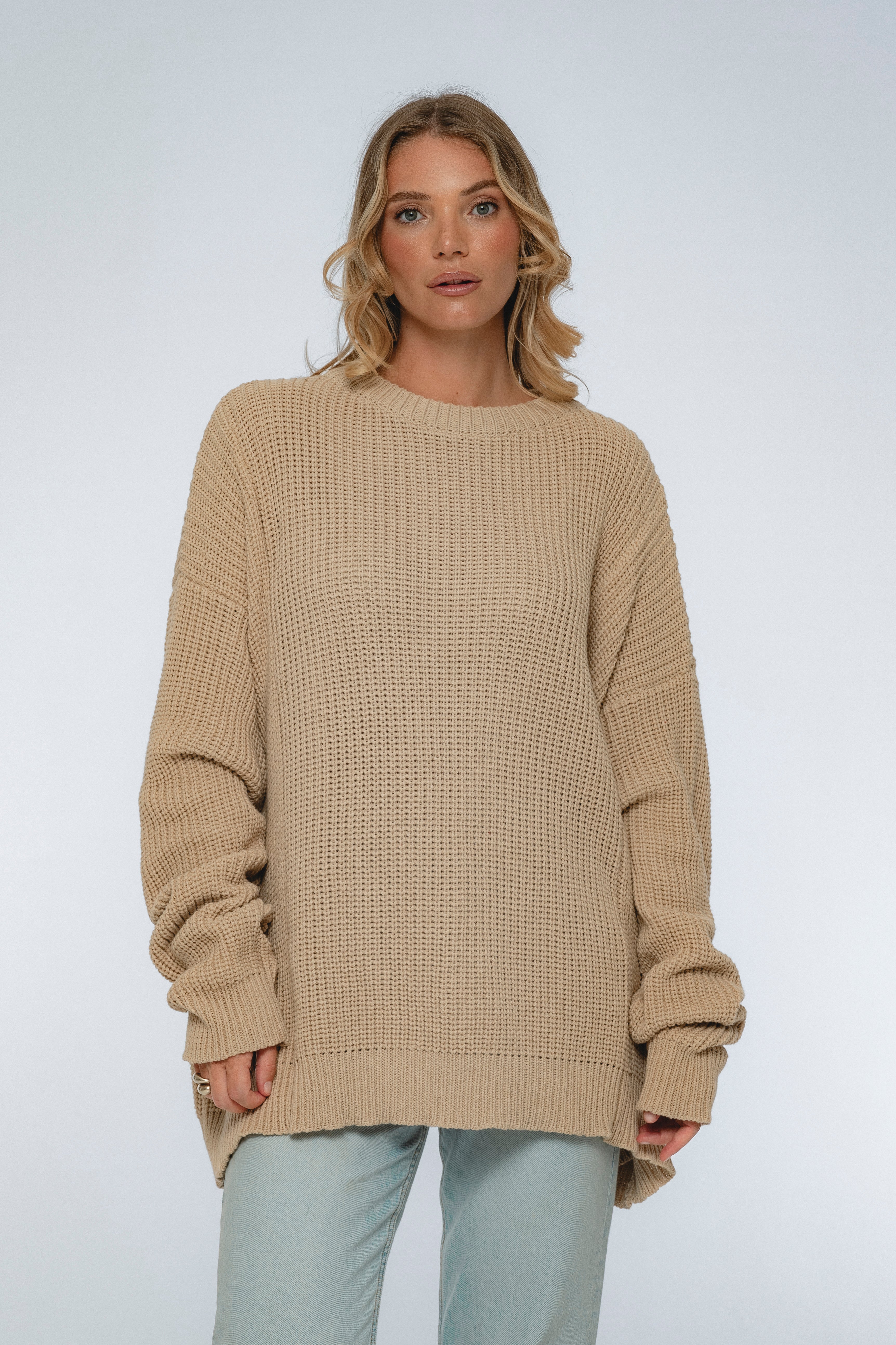 Cloud Nine Long Sleeve Cotton Sweater