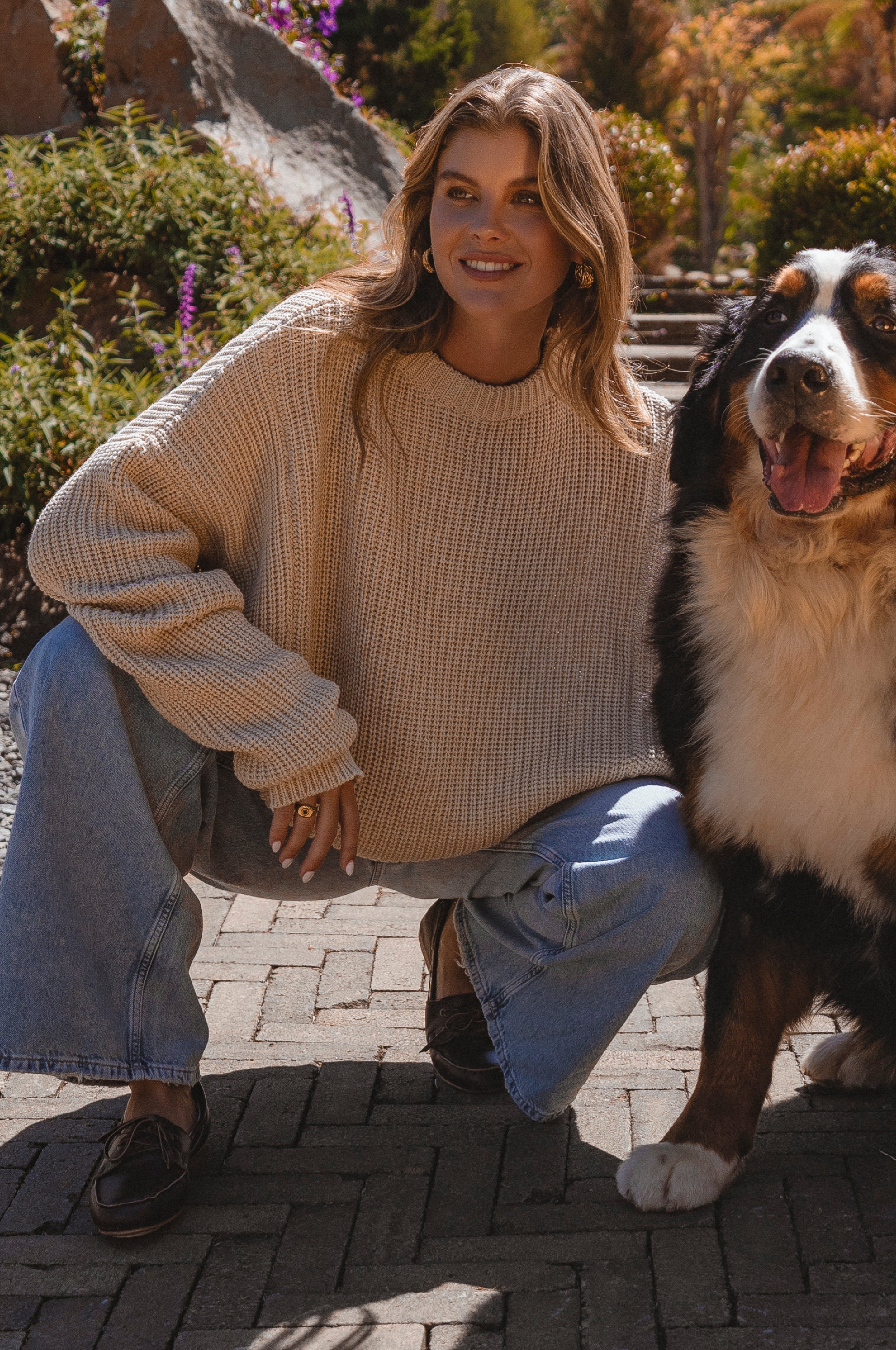 Cloud Nine Long Sleeve Cotton Sweater