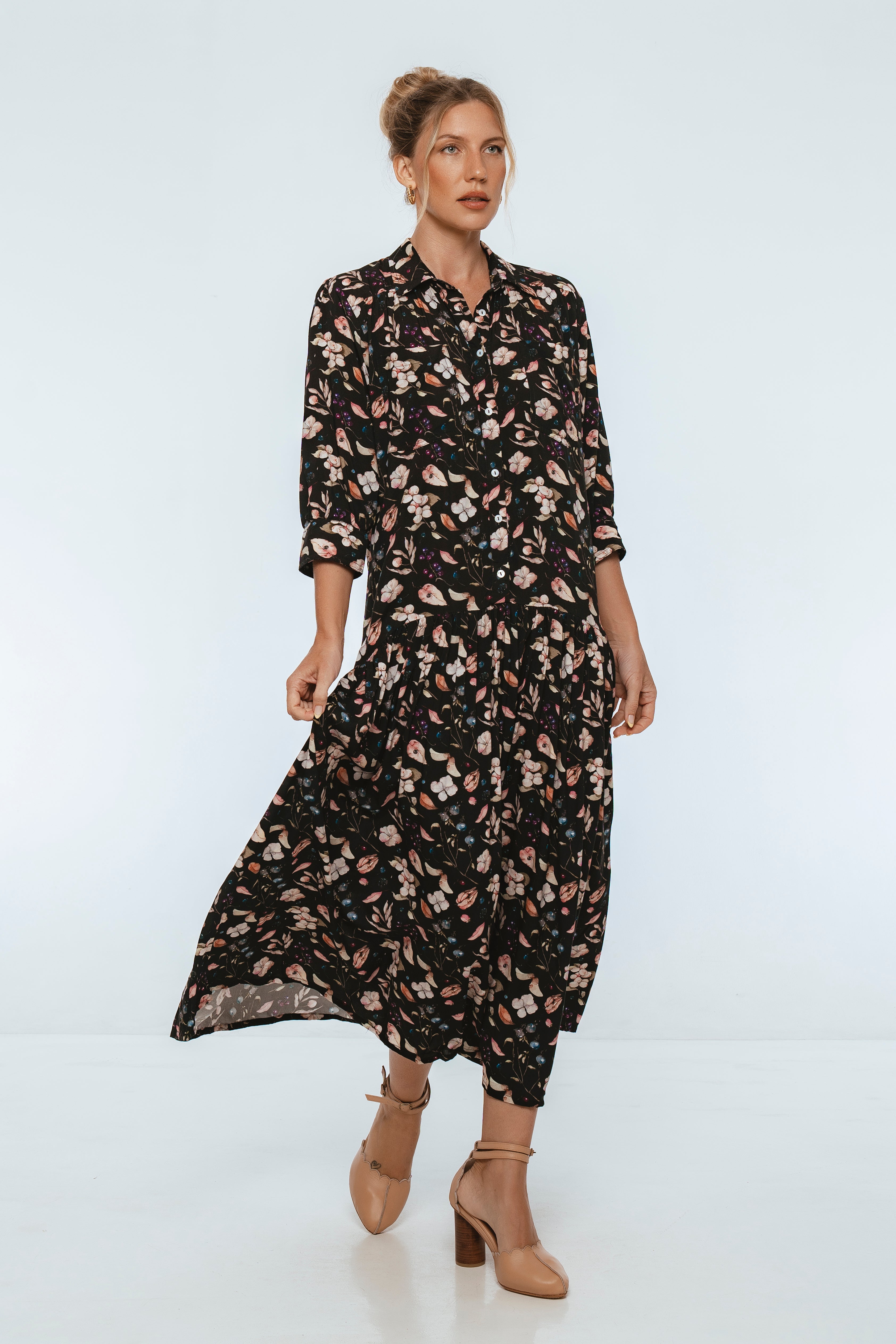 Colette Long Sleeve Shirt Dress