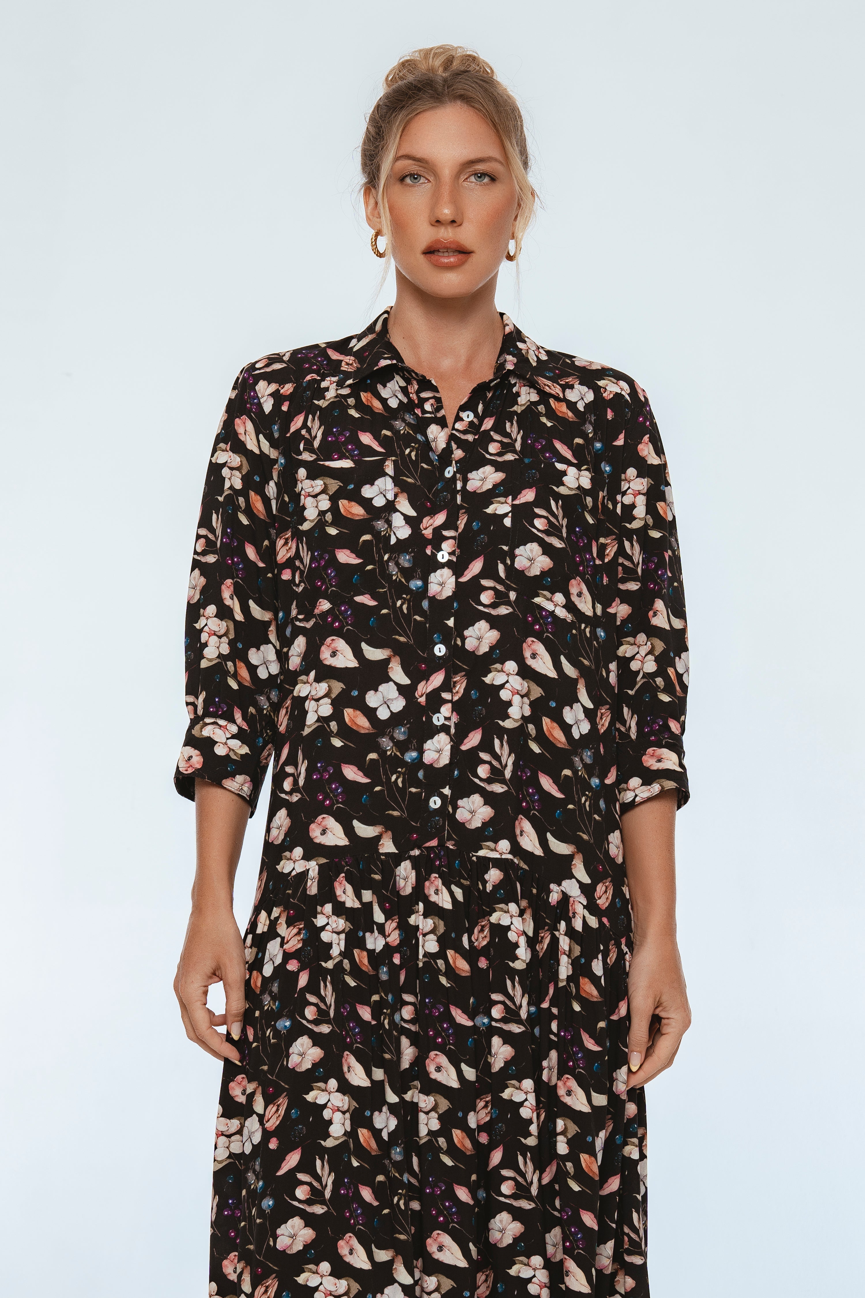 Colette Long Sleeve Shirt Dress