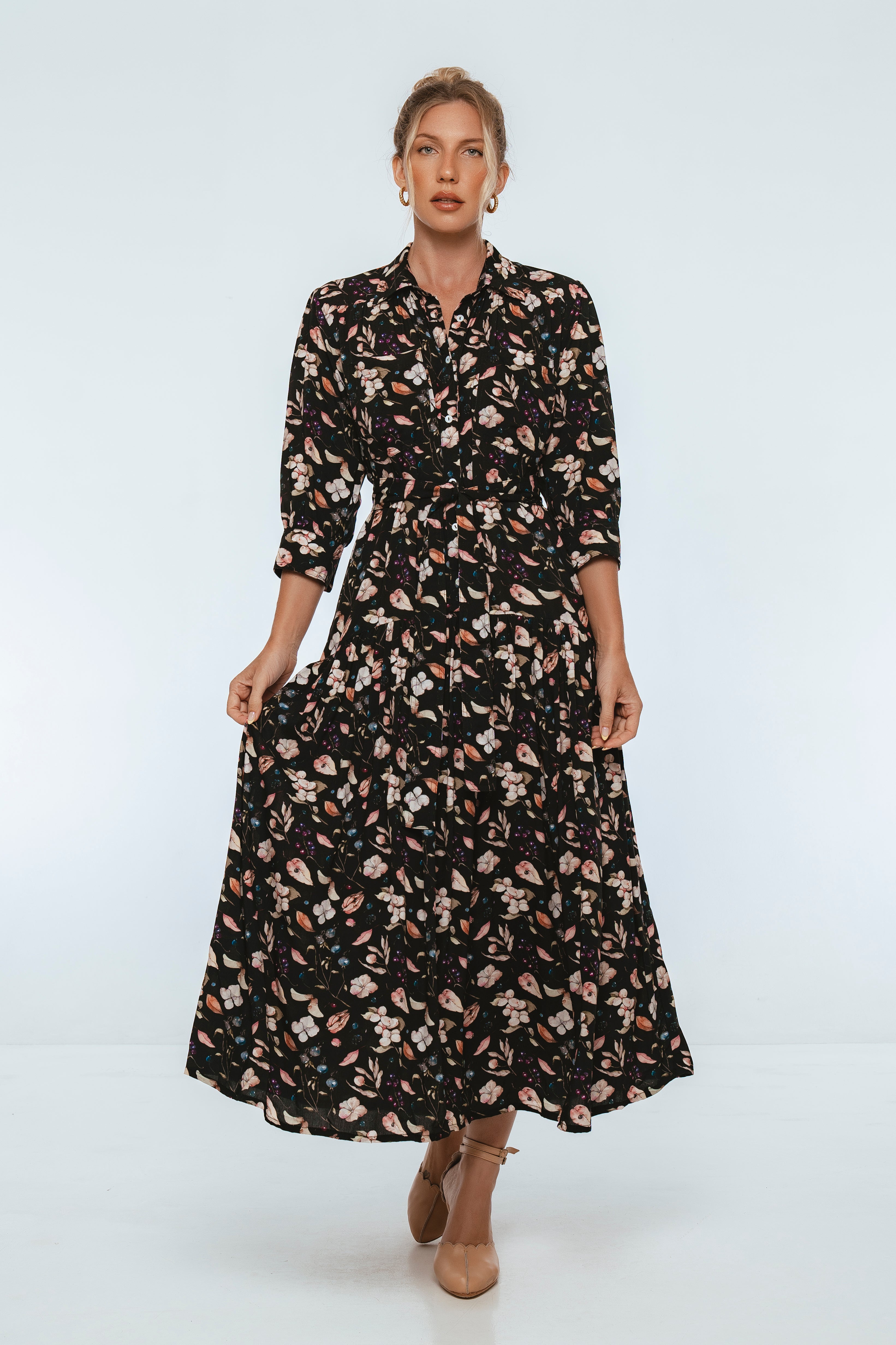 Colette Long Sleeve Shirt Dress