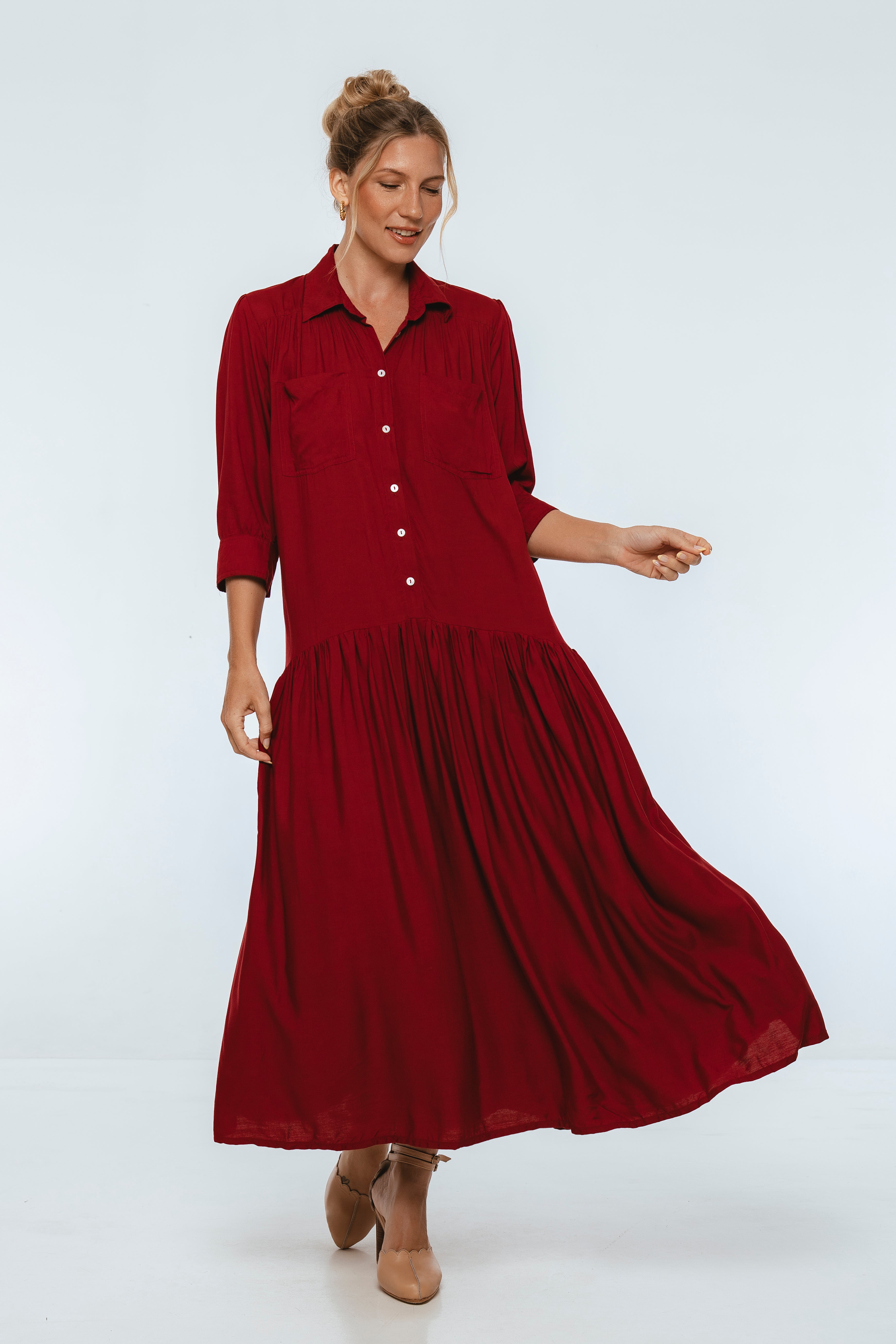 Colette Long Sleeve Shirt Dress
