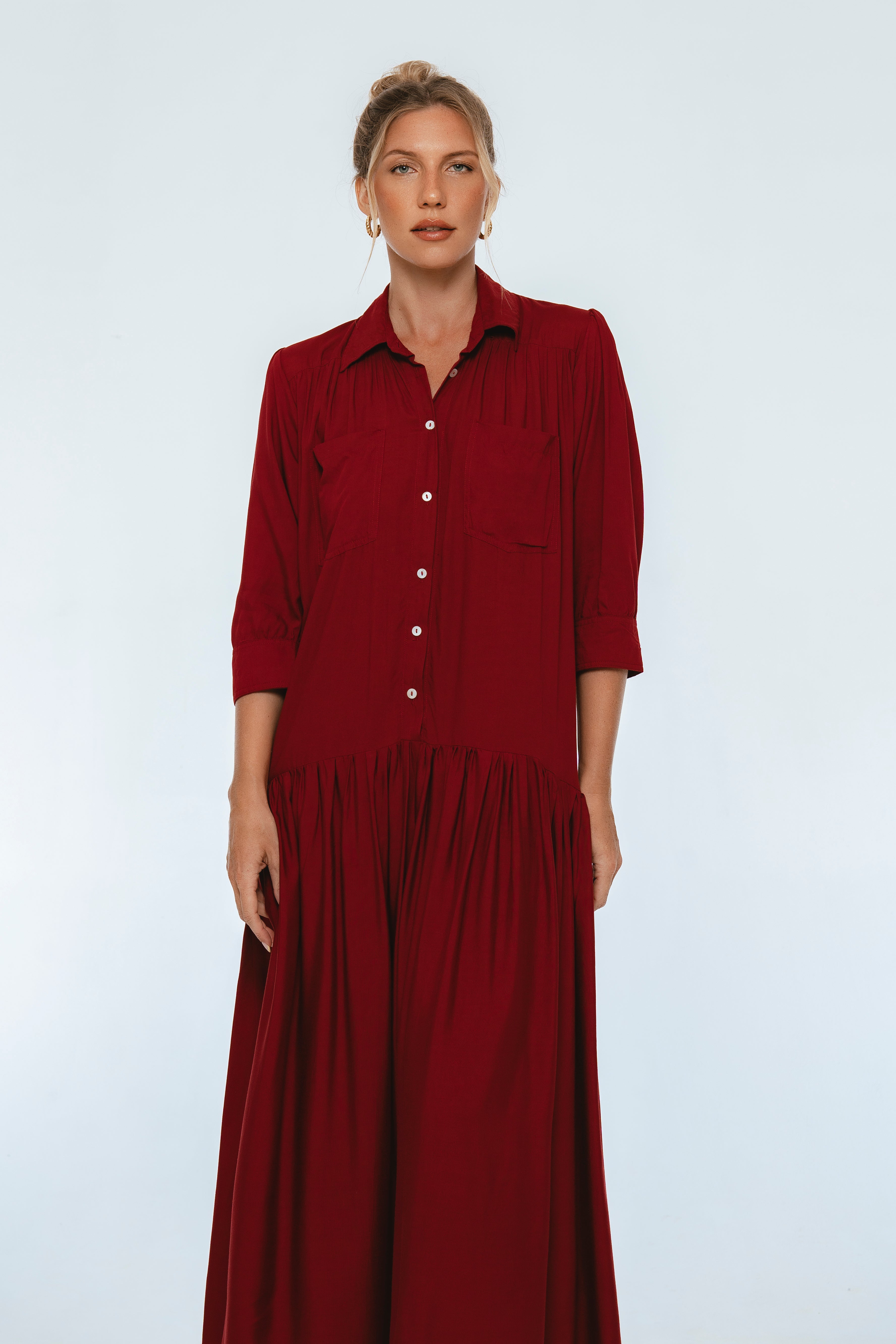 Colette Long Sleeve Shirt Dress
