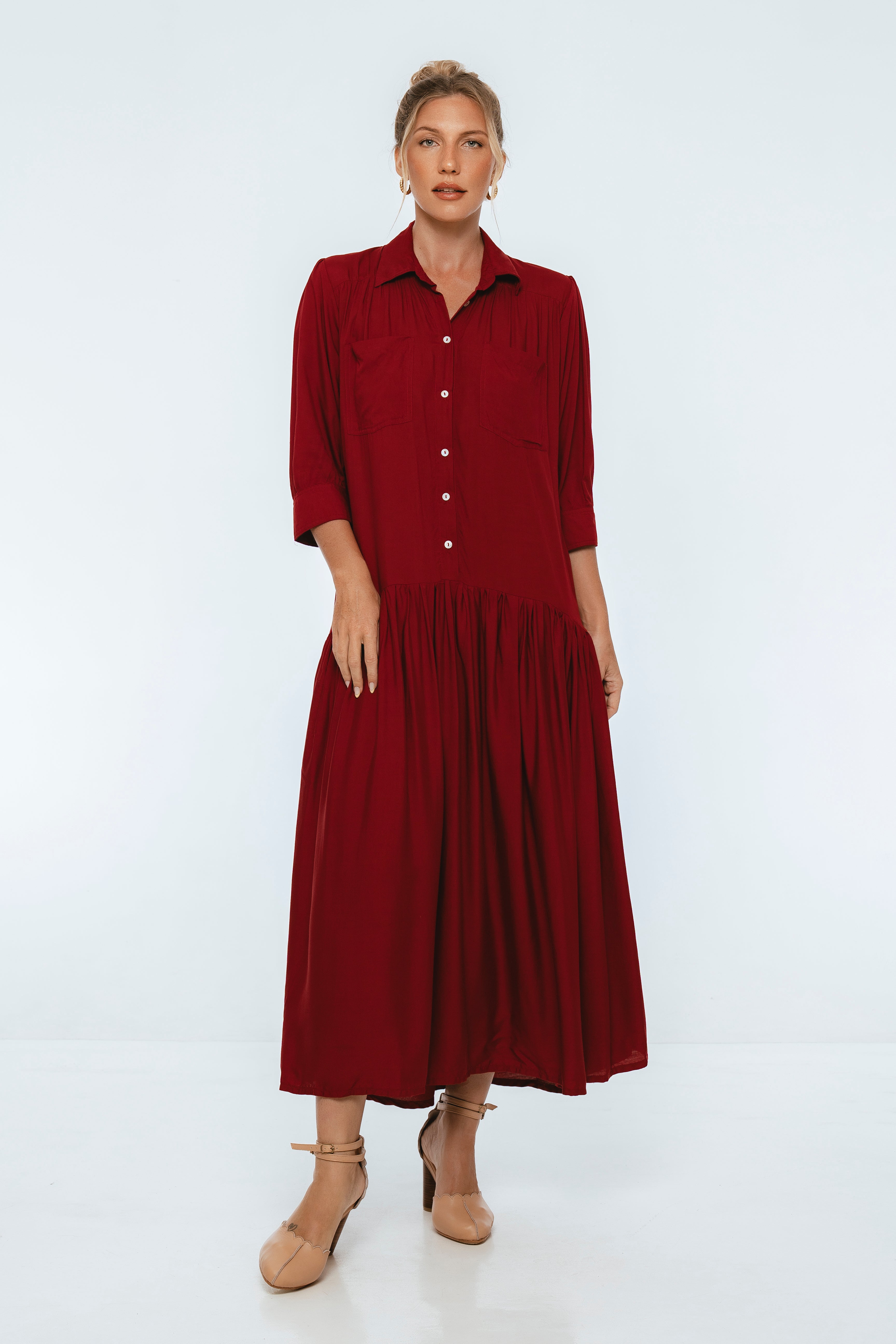 Colette Long Sleeve Shirt Dress