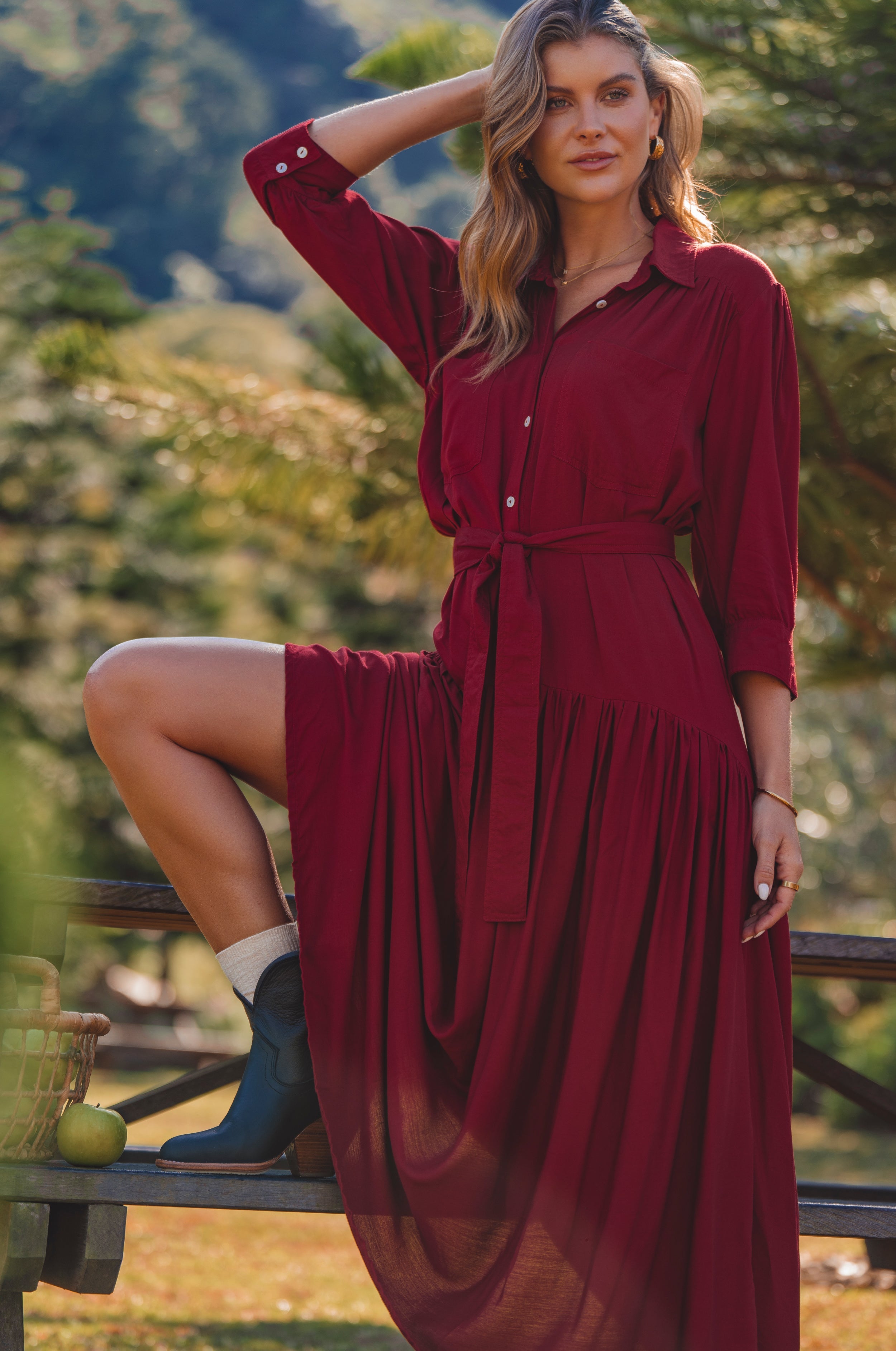 Colette Long Sleeve Shirt Dress