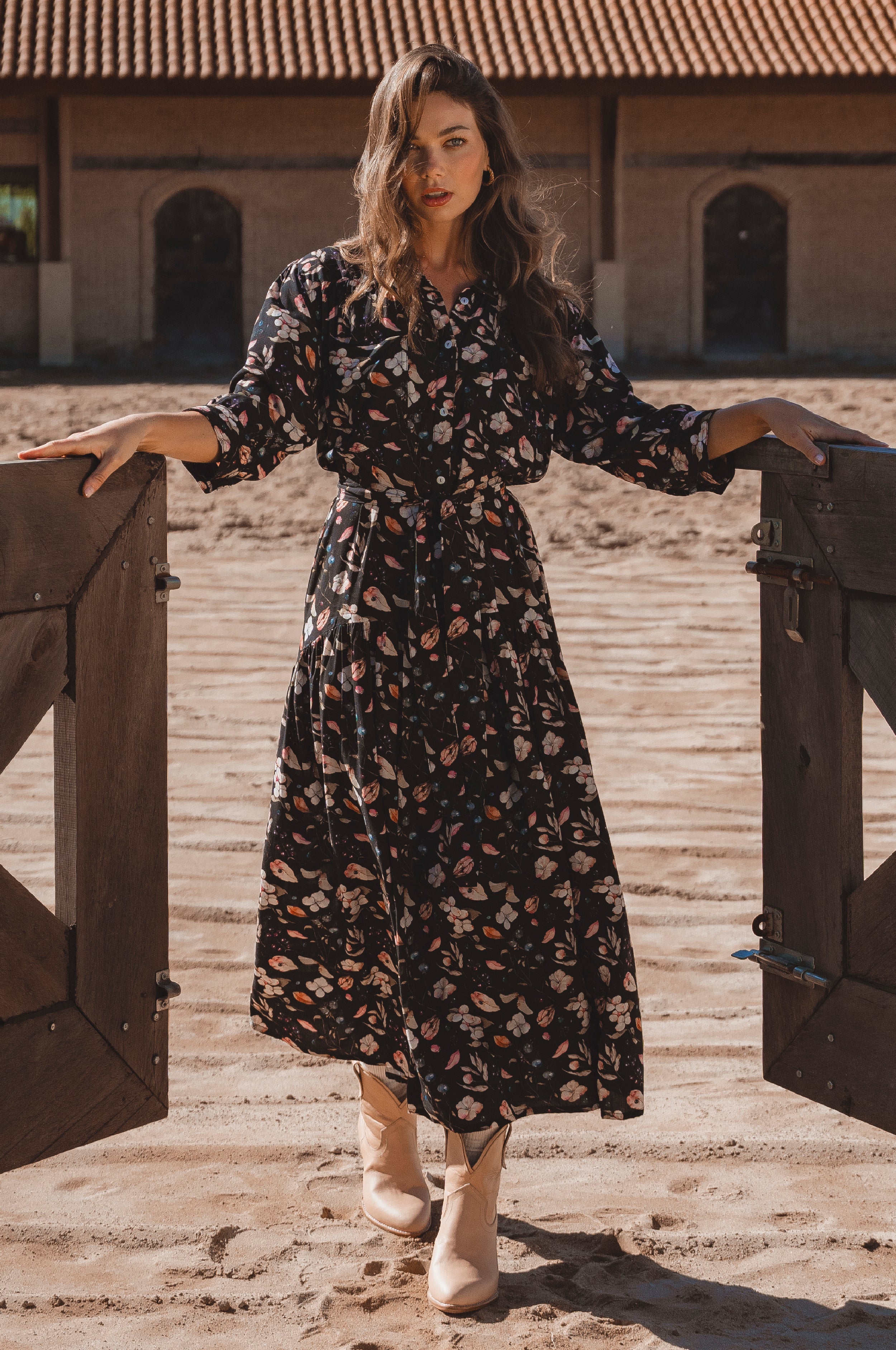 Colette Long Sleeve Shirt Dress