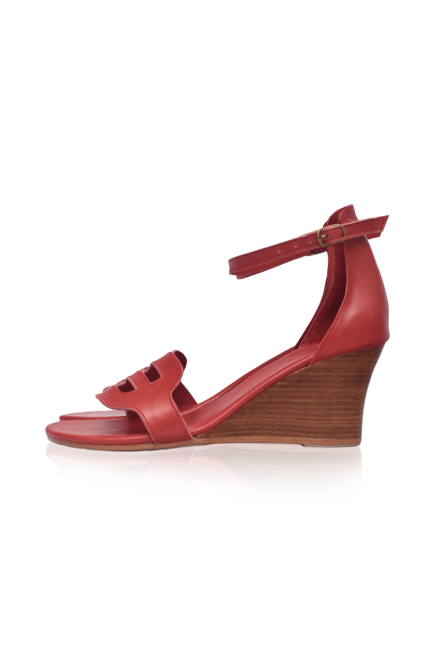 Como Leather Wedge Sandals-2