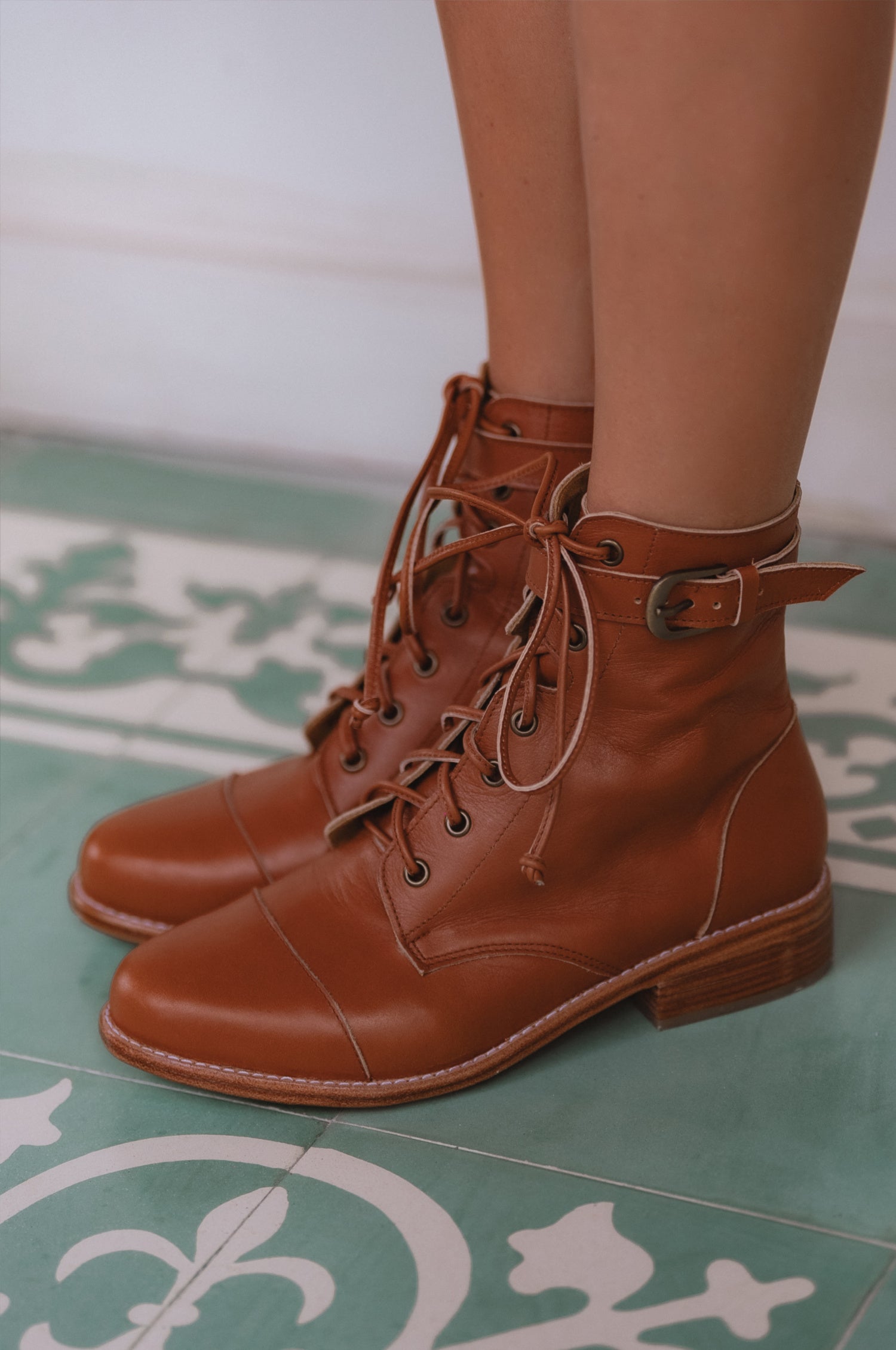 Valley Dream Lace Up Leather Boots-0