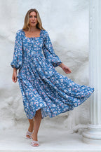 Floriana Long Sleeve Midi Dress