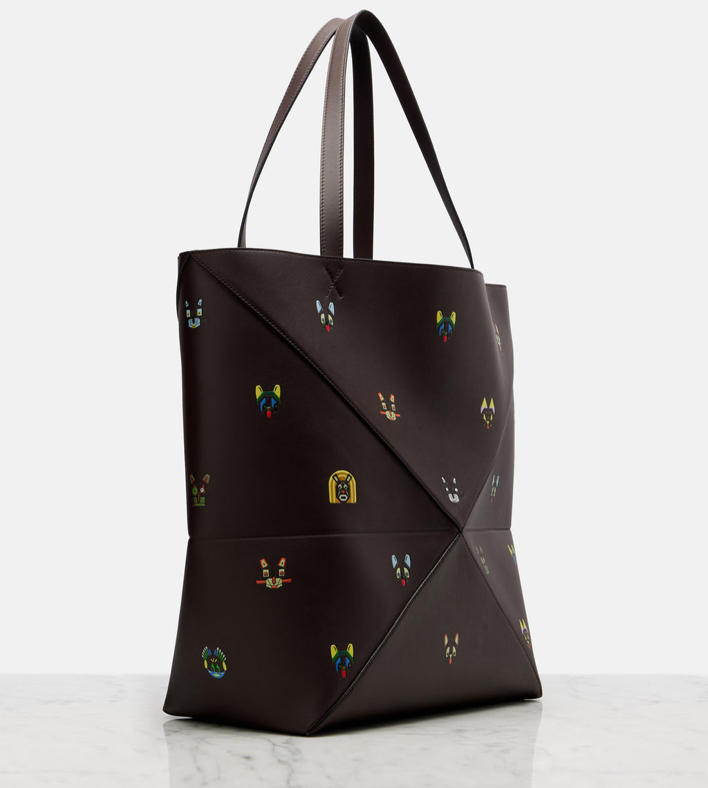 LOEWE
x Louis Wain Puzzle Fold Cats leather tote bag