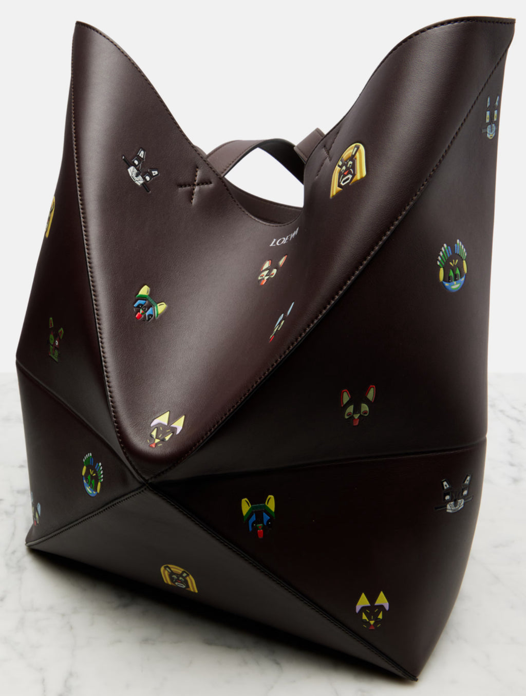 LOEWE
x Louis Wain Puzzle Fold Cats leather tote bag
