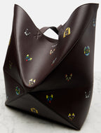 LOEWE
x Louis Wain Puzzle Fold Cats leather tote bag