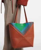 LOEWE
x Albers Puzzle Fold Medium leather tote bag