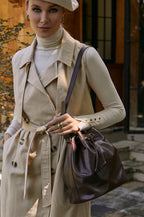 Geneva Drawstring Leather Bag-0
