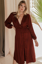 Greta Long Sleeve Midi Dress (Sale)