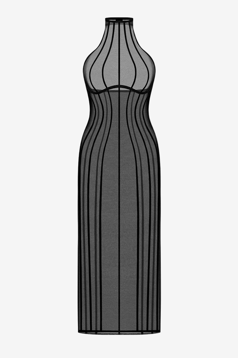 DRESS "DEA" BLACK