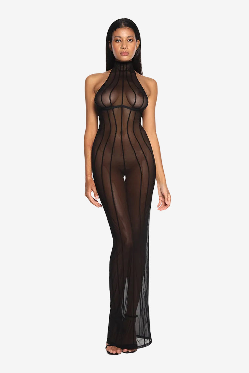 DRESS "DEA" BLACK