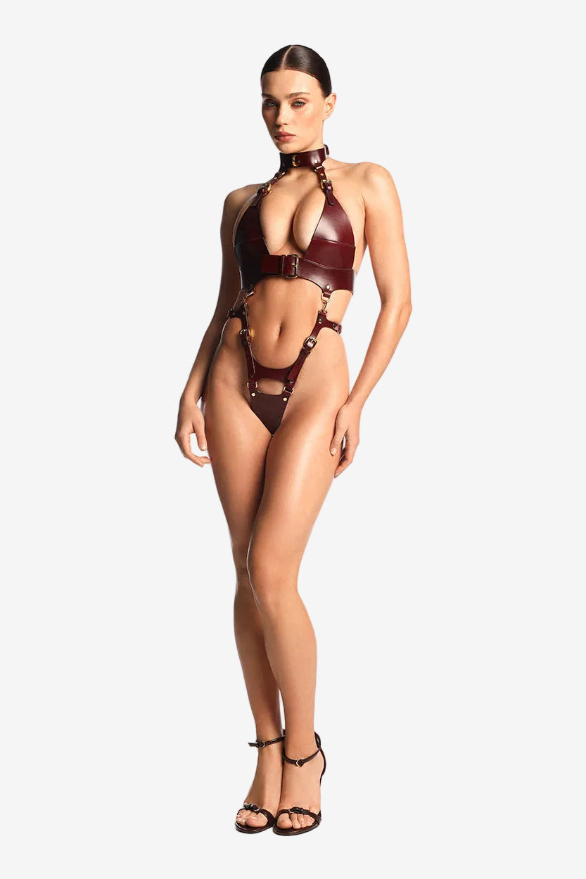 HARNESS "TALMA" BURGUNDY