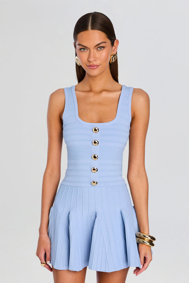 BROOKE METALLIC BANDAGE KNIT DRESS