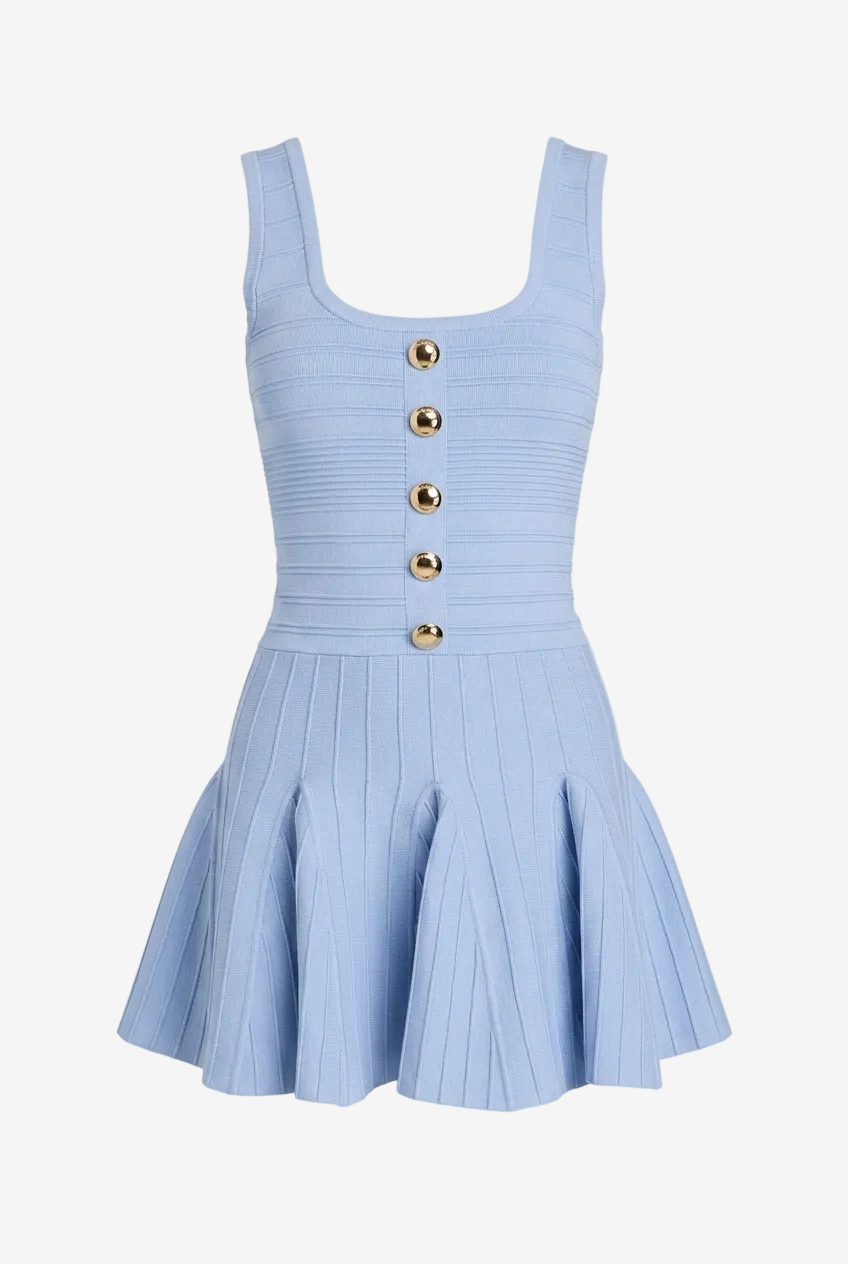 BROOKE METALLIC BANDAGE KNIT DRESS