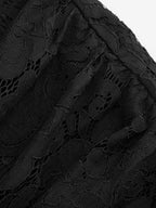 LACE SCULPTURAL TUBE DRAPED BOBYCON MINI DRESS