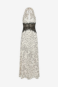 Noir Halter Lace Maxi Dress