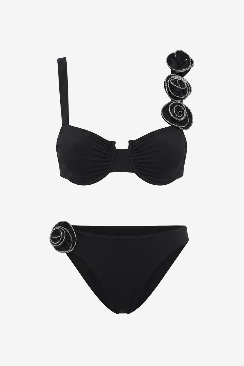 Miss Sparkling Two Piece Rose Bikini