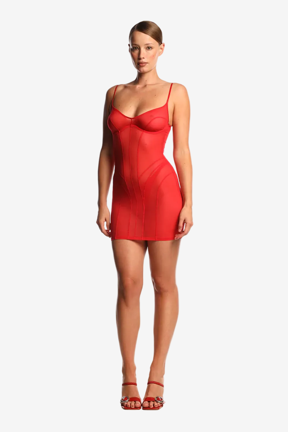 DRESS "MAE" RED