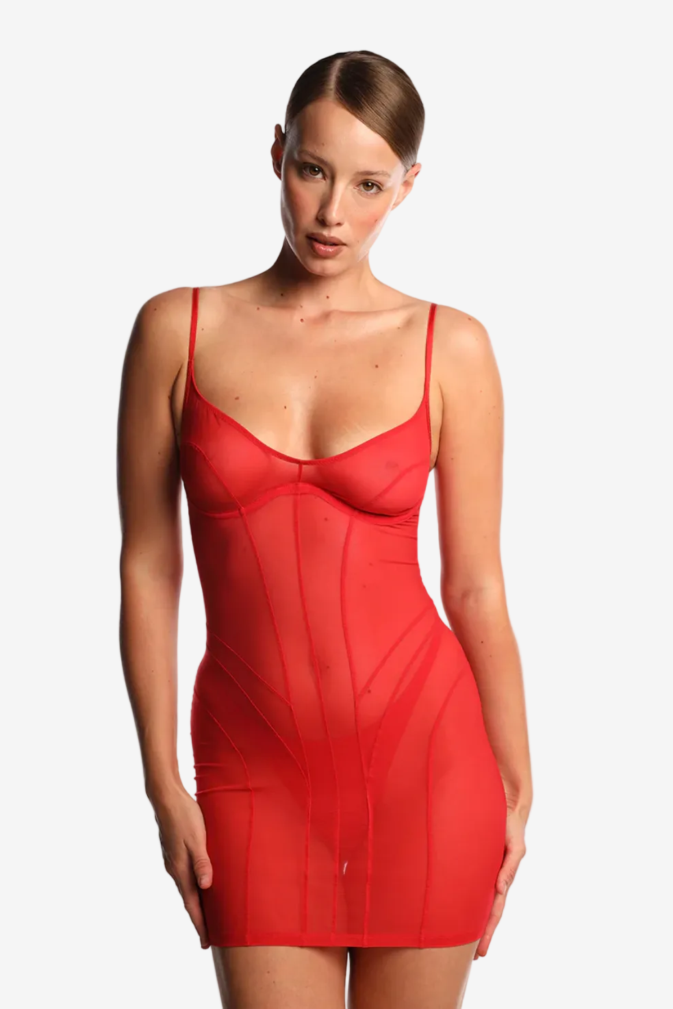 DRESS "MAE" RED