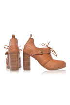 Josephine Lace up Leather Heels-4