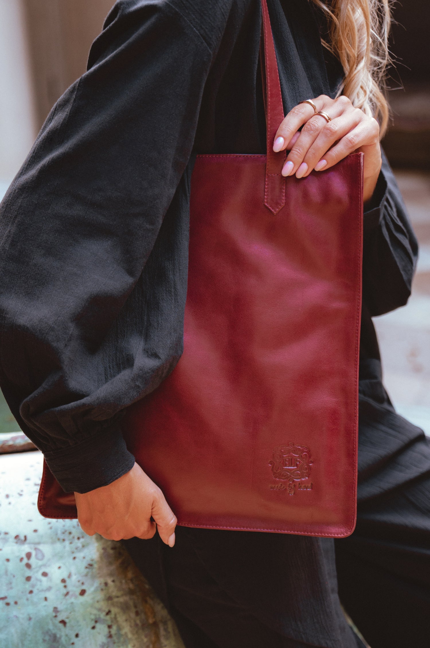 Lifestyle Leather Tote Bag-0