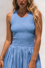 Lucciola Smocked Cotton Midi Dress