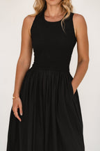 Lucciola Smocked Cotton Midi Dress