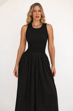 Lucciola Smocked Cotton Midi Dress