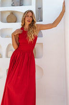 Lucciola Smocked Cotton Midi Dress