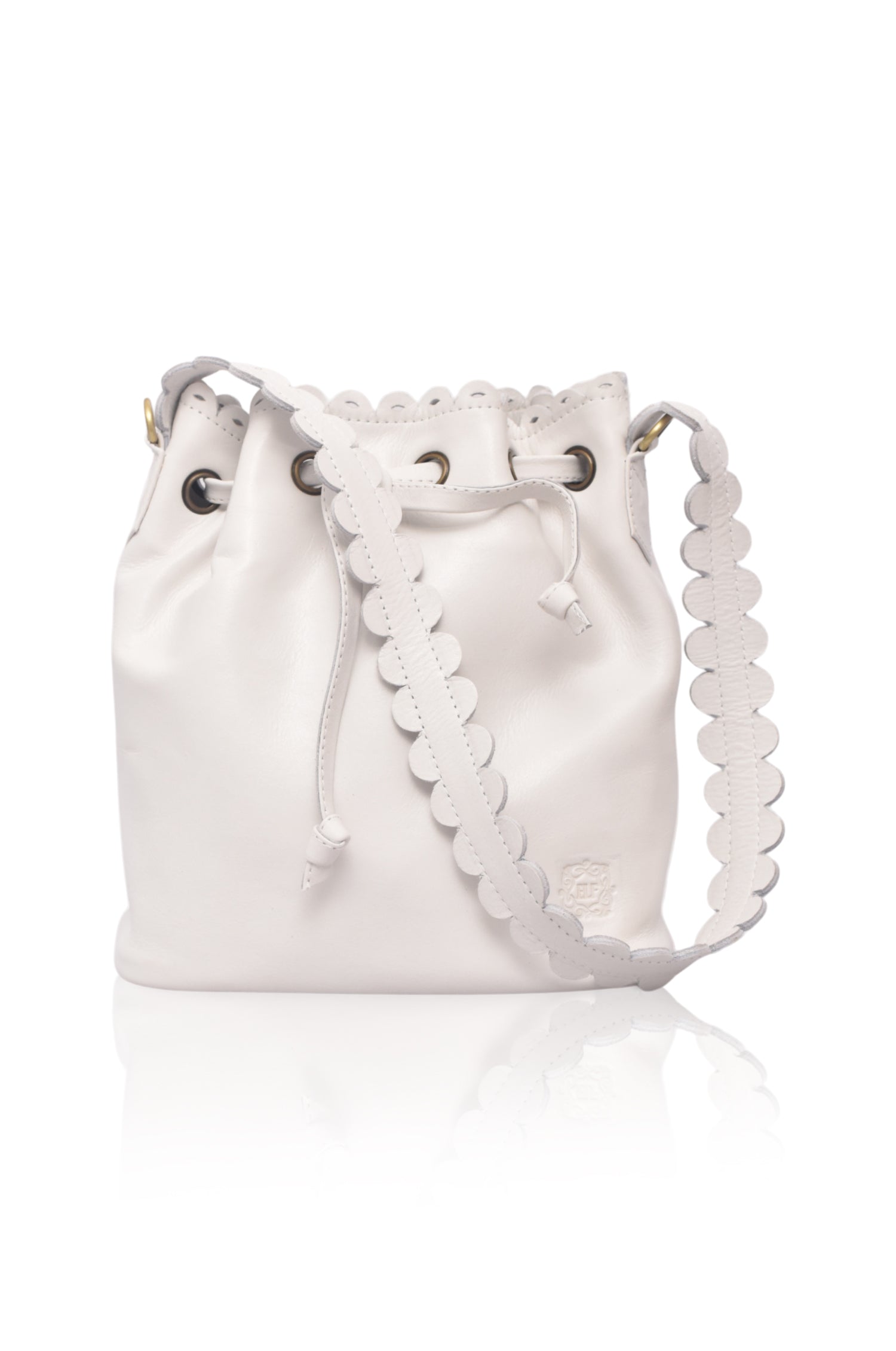 Luisa Scalloped Bucket Bag-3