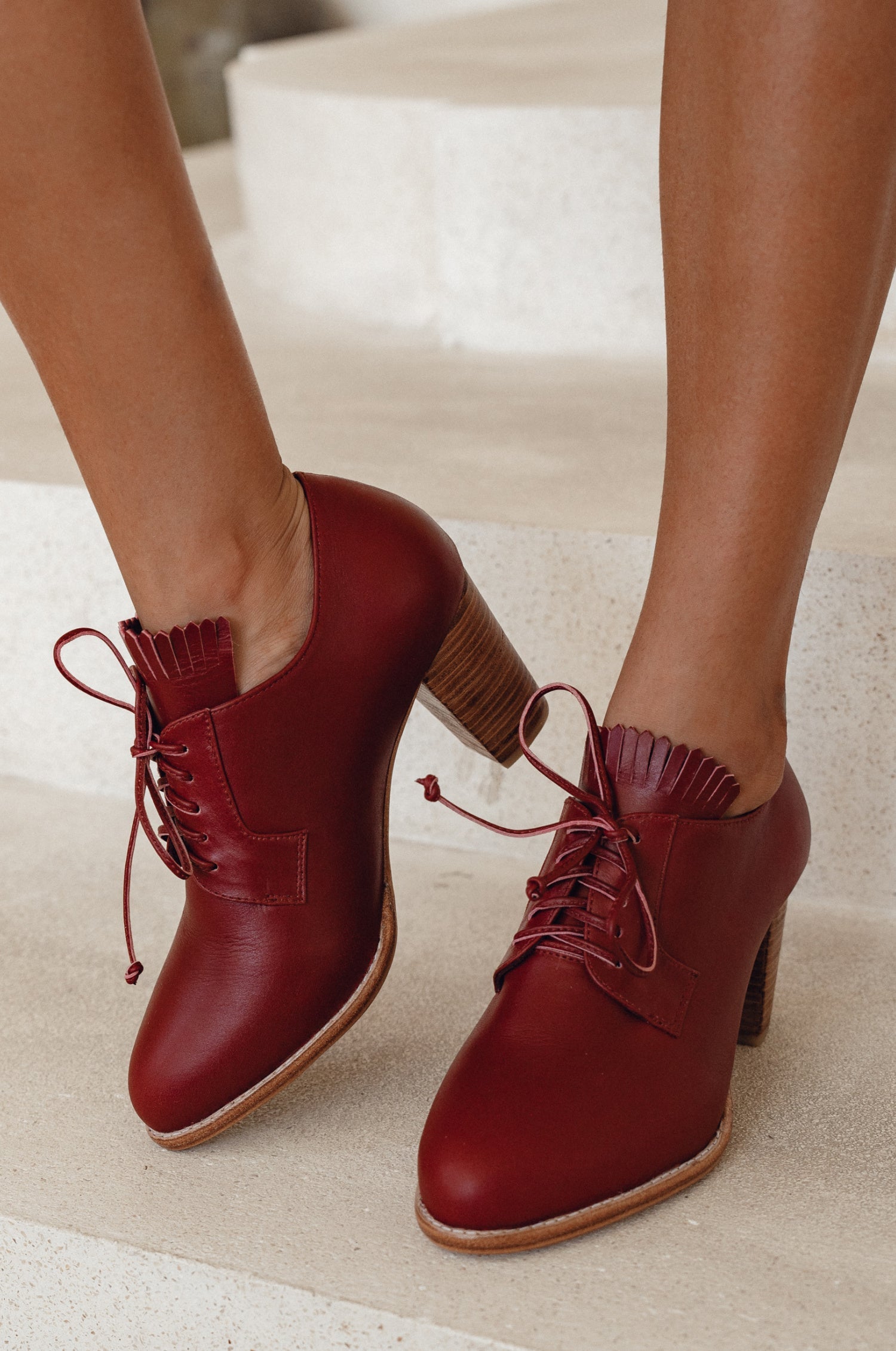 Lyon Lace-up Leather Oxfords-0