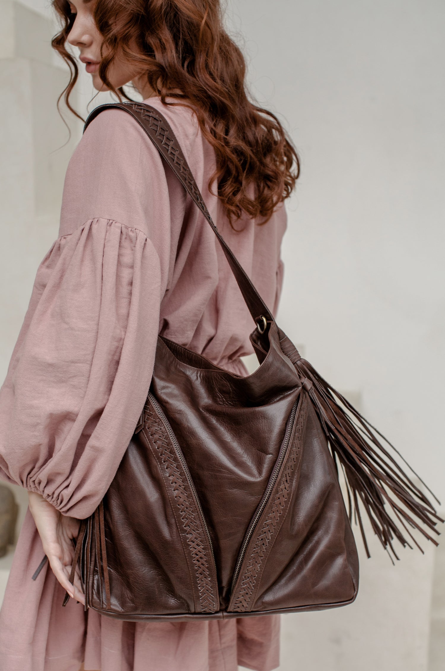 Nomad Tassel Leather Bag-0