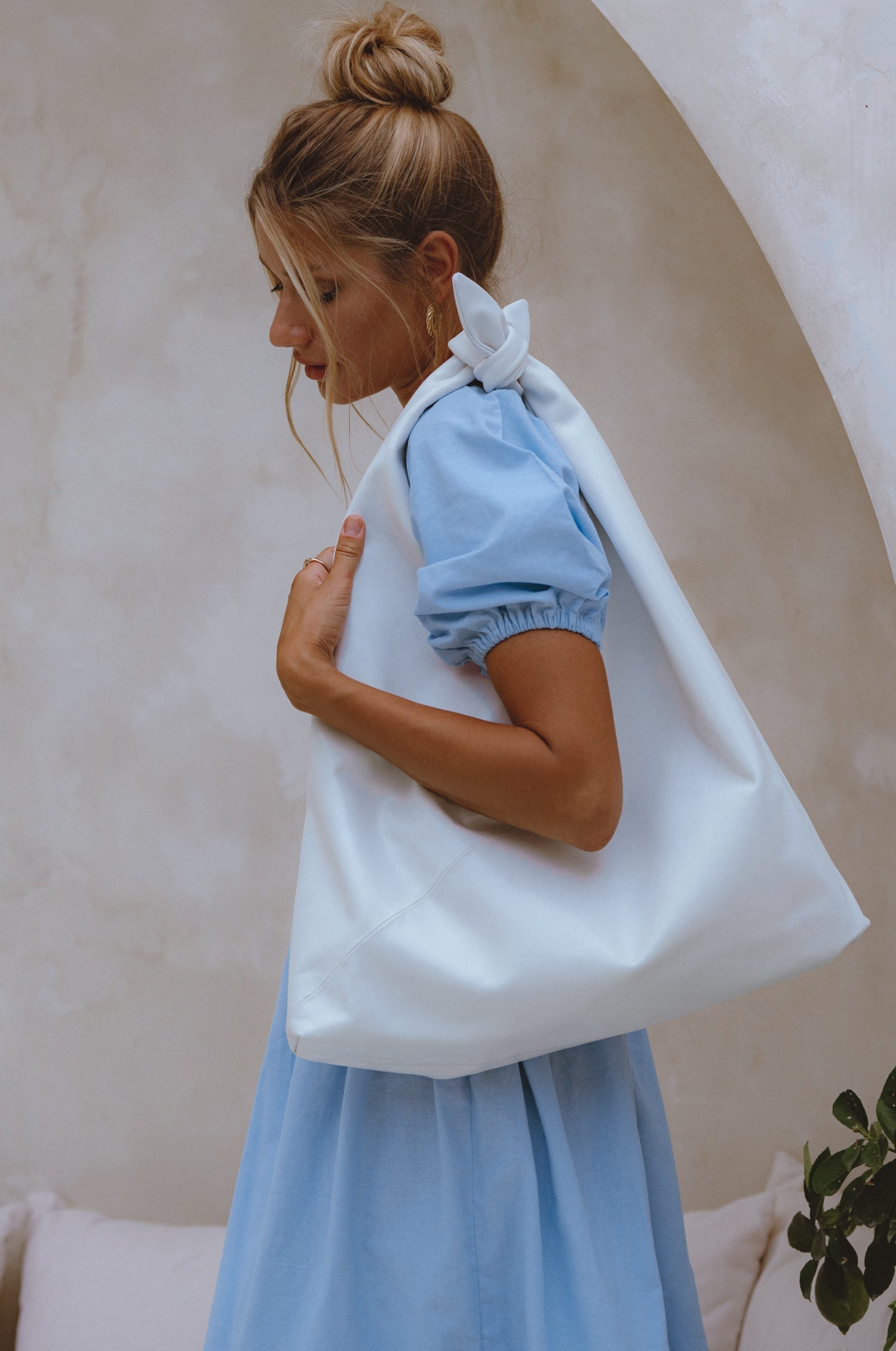 Nudo Knotted Leather Shoulder Bag-0