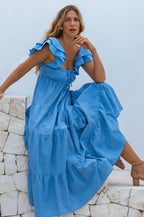 Nymph Bohemian Linen Maxi Dress
