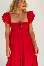 Nymph Bohemian Linen Maxi Dress