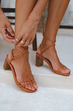 Ophelia Block Heel Wrap Sandals-1