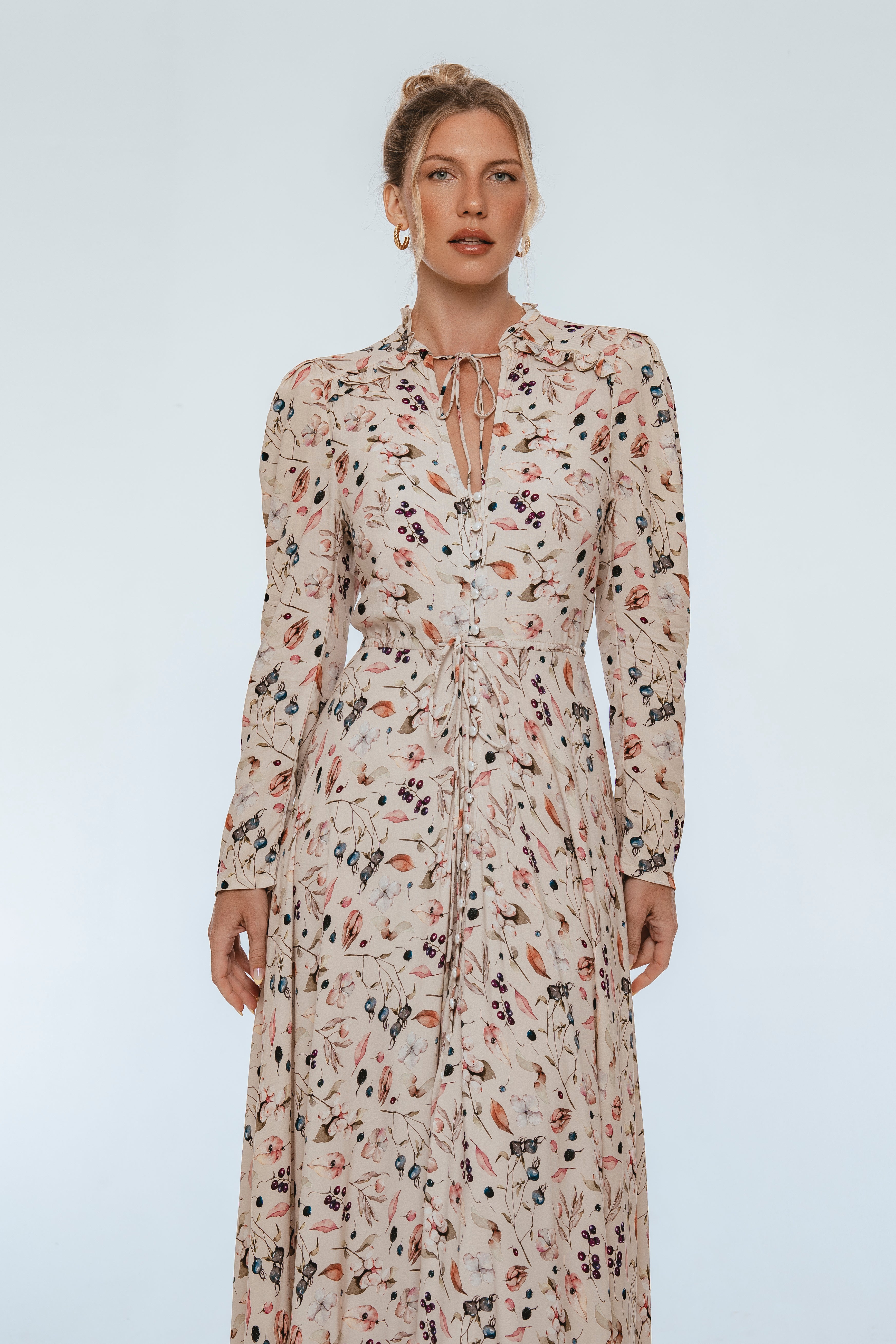 Poeme Long Sleeve Maxi Dress