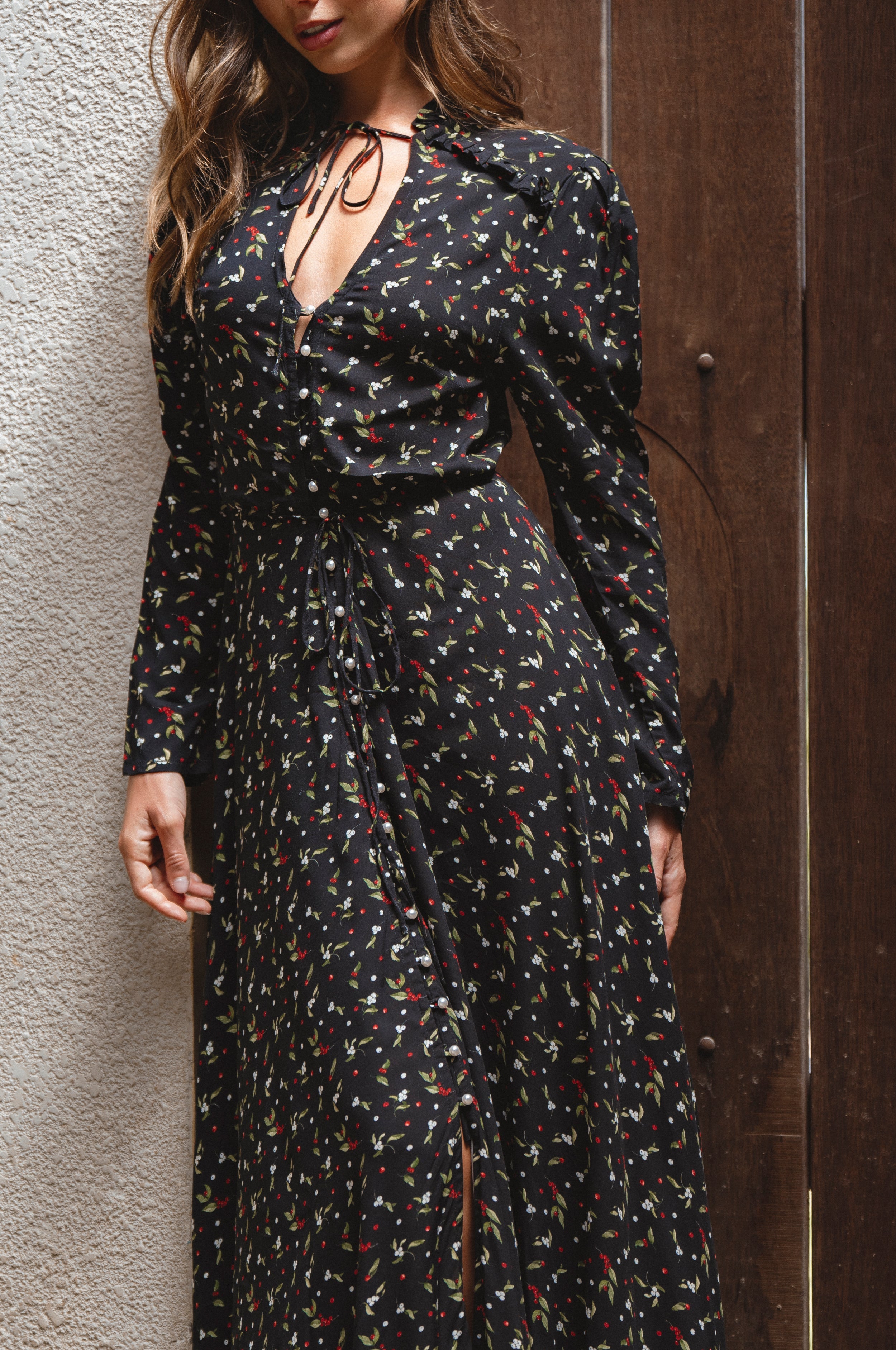 Poeme Long Sleeve Maxi Dress