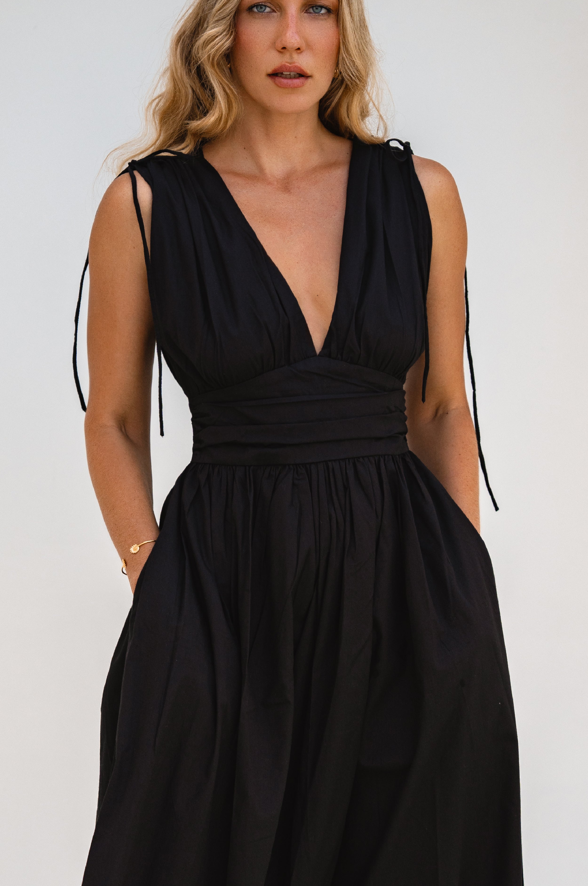Rafina Goddess Cotton Maxi Dress