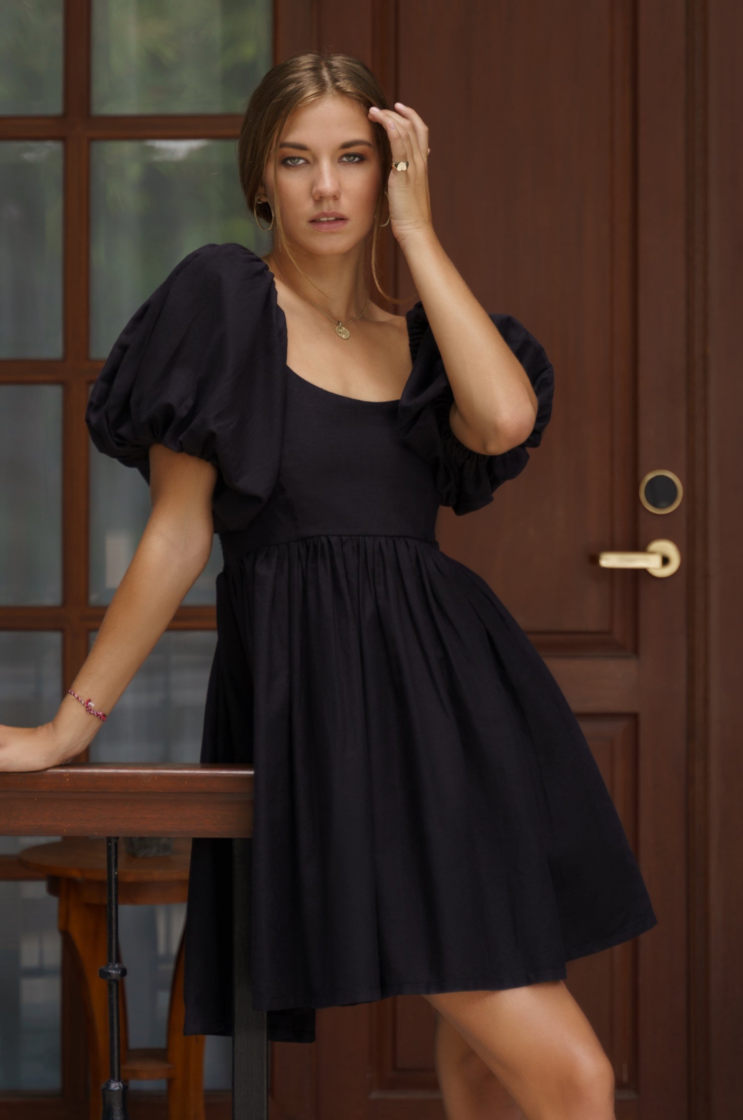 Strawberry Fields Puff Sleeve Mini (Sale)