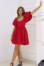 Strawberry Fields Puff Sleeve Mini (Sale)